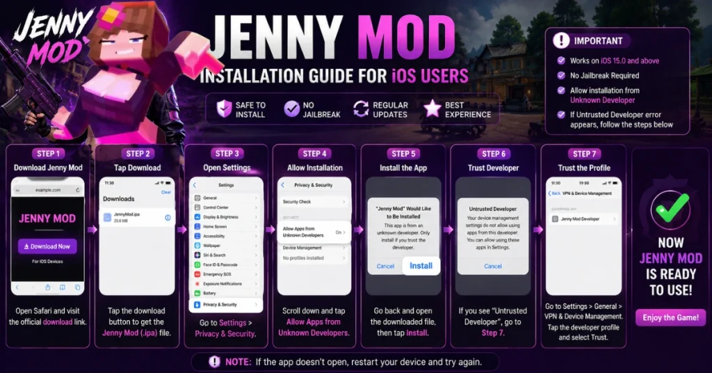 Jenny Mod Installation Guide for iOS Users